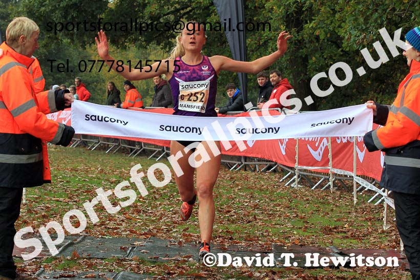 Junior Women, 2022 National Cross Country Relays, Berry Hill Park, Mansfield.  Photo: David T. Hewitson/Sports for All Pics